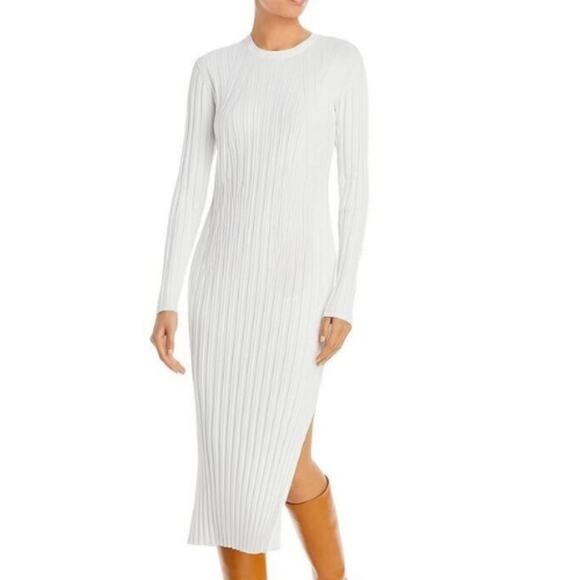 Dress the Population White Long Sleeve Midi Dress NWOT Size Small - Picture 1 of 3